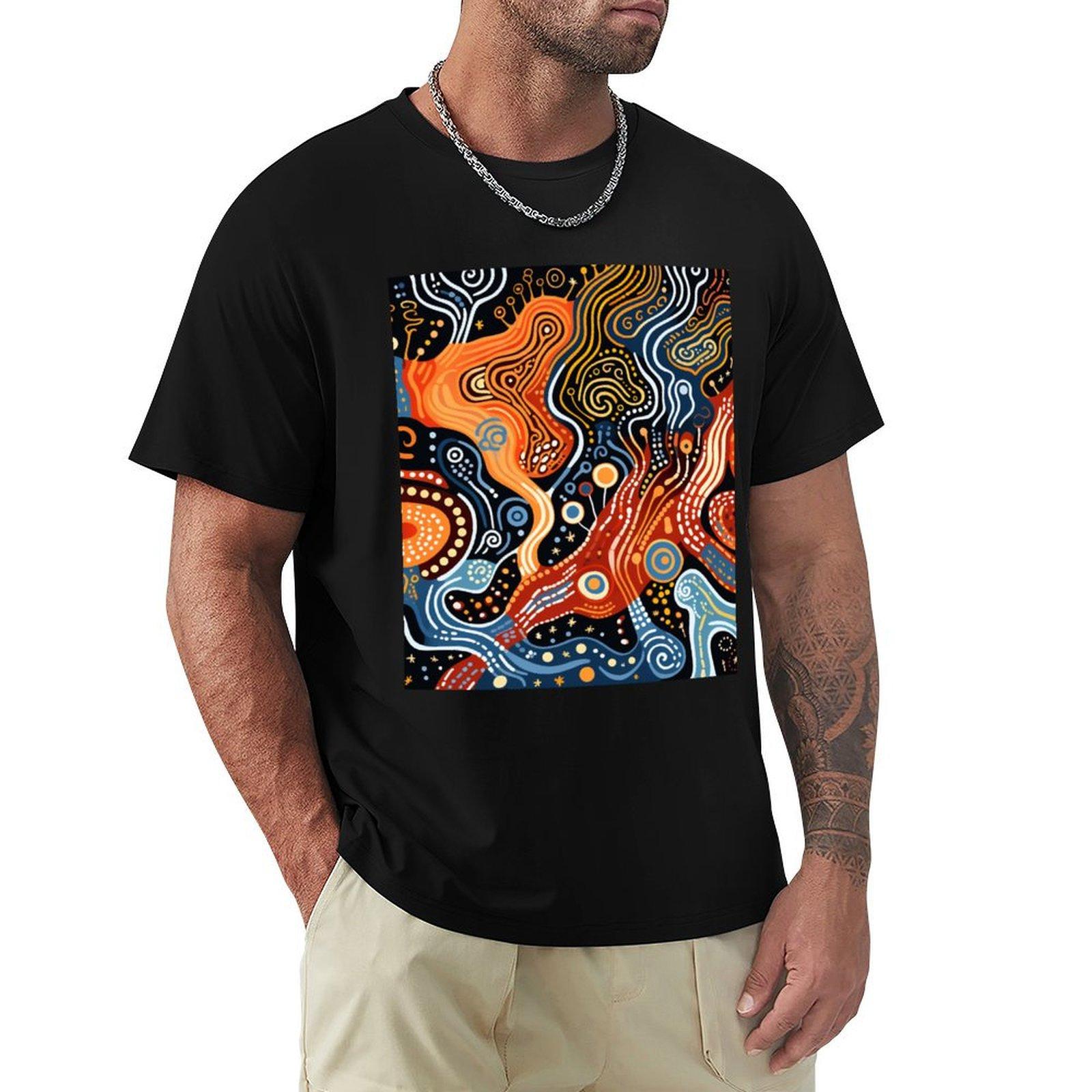 Aboriginal Authentic Art Water Pathways TShirt plus size tops korean fashion graphics vintage t shirt men 4XL
Aboriginal Authentic Art Water Pathways TShirt plus size tops korean fashion graphics vintage t shirt men 4XL