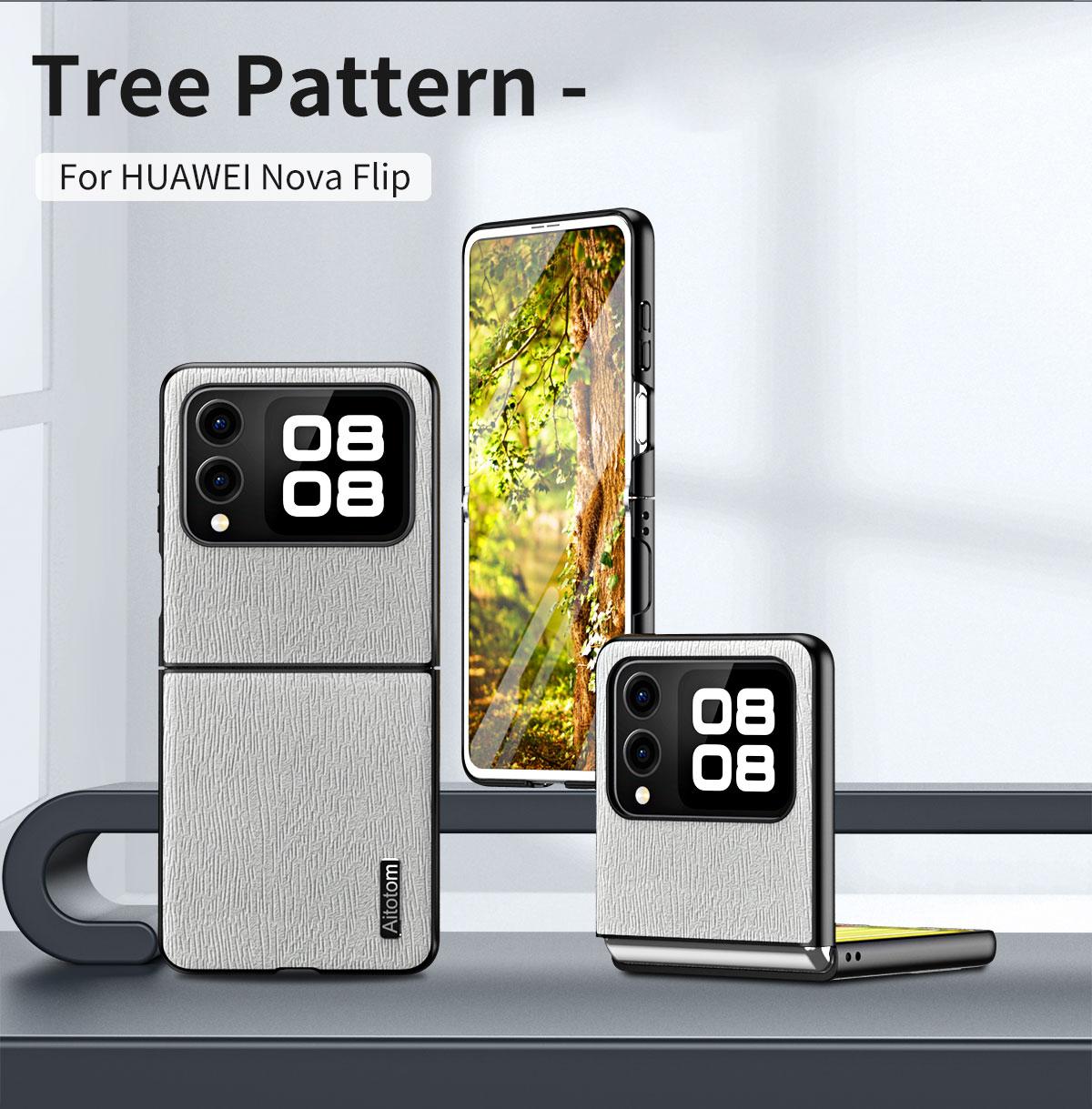 For Huawei nova Flip 5G Case Wood Texture PU Leather Coated PC+TPU Phone Cover Brown
For Huawei nova Flip 5G Case Wood Texture PU Leather Coated PC+TPU Phone Cover Brown