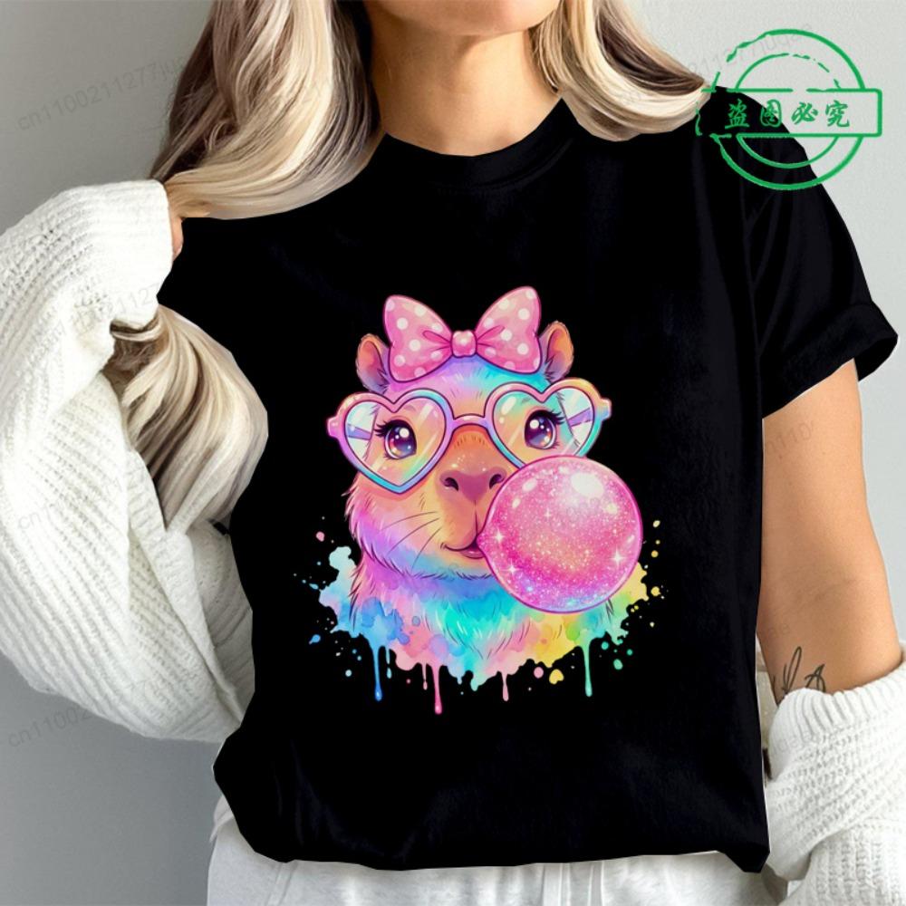 Watercolor Capybara Anime Cute Women T Shirt Fashion Casual Graphic T-Shirts Short Sleeve Tee Tops Summer Fashion T-Shirt Mujer M
Watercolor Capybara Anime Cute Women T Shirt Fashion Casual Graphic T-Shirts Short Sleeve Tee Tops Summer Fashion T-Shirt Mujer M