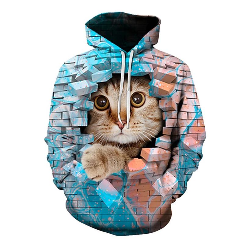 Женская толстовка с капюшоном и принтом в виде кота на стене, кирпича, 3D-принт, повседневная уличная одежда с капюшоном и карманом, унисекс XXS
Женская толстовка с капюшоном и принтом в виде кота на стене, кирпича, 3D-принт, повседневная уличная одежда с капюшоном и карманом, унисекс XXS