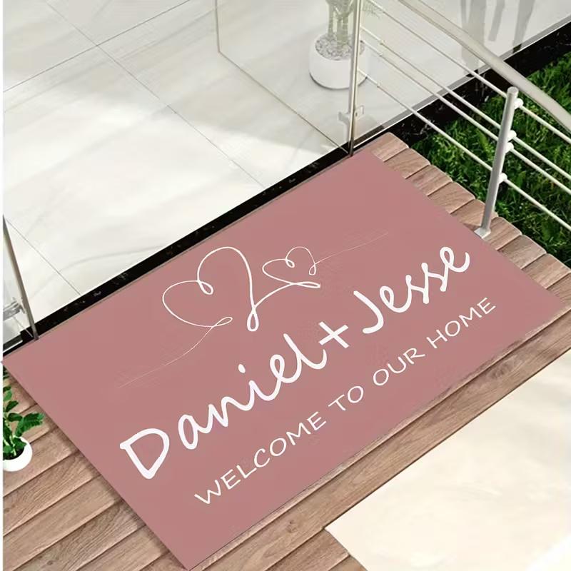 Tappetino personalizzato nero con cuori Tappeto da ingresso antiscivolo per coppie Regalo Matrimonio Regalo di inaugurazione della casa 40cm x 60cm
Tappetino personalizzato nero con cuori Tappeto da ingresso antiscivolo per coppie Regalo Matrimonio Regalo di inaugurazione della casa 40cm x 60cm