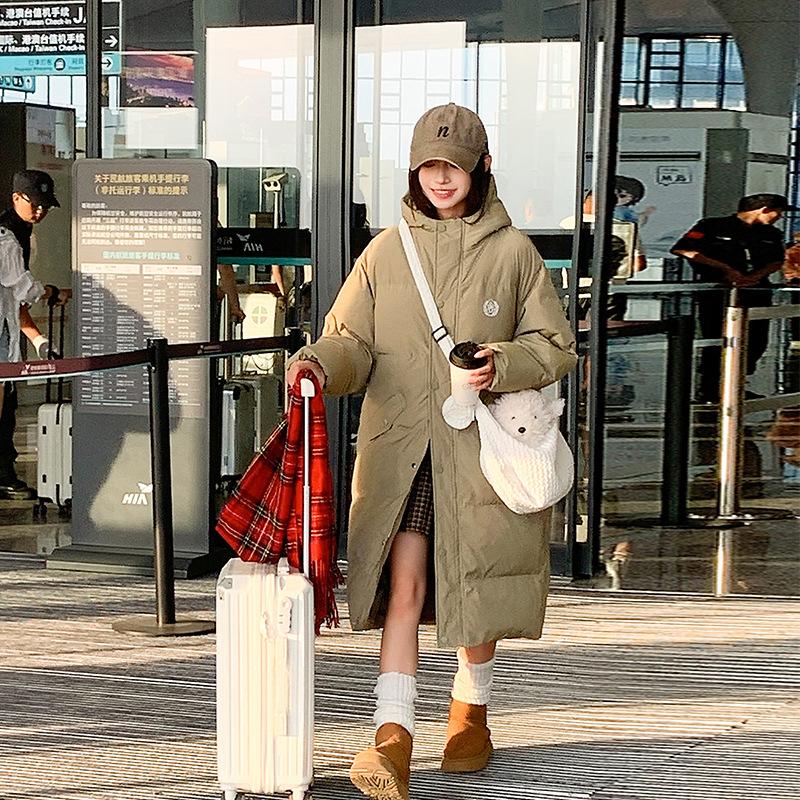 Loose and thin large size college cotton-padded coat long over knee hooded down cotton-padded jacket women s coat XXL хаки
Loose and thin large size college cotton-padded coat long over knee hooded down cotton-padded jacket women s coat XXL хаки