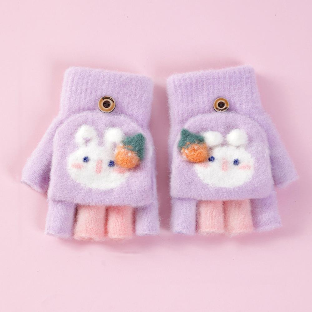Плюшеві дитячі в язані рукавички Милі мультяшні рукавички з відкидною частиною Модні дитячі рукавички з повними пальцями Half finger-Purple
Плюшеві дитячі в язані рукавички Милі мультяшні рукавички з відкидною частиною Модні дитячі рукавички з повними пальцями Half finger-Purple