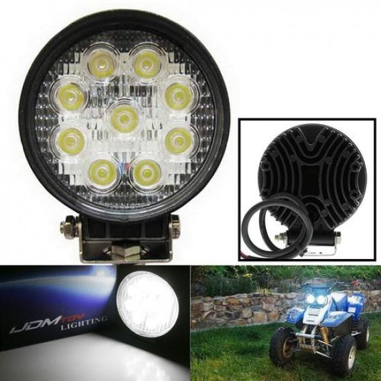 (1) 27W High Power Round LED Work Light Lamp For SUV 4x4 Truck Tractor Boat
(1) 27W High Power Round LED Work Light Lamp For SUV 4x4 Truck Tractor Boat