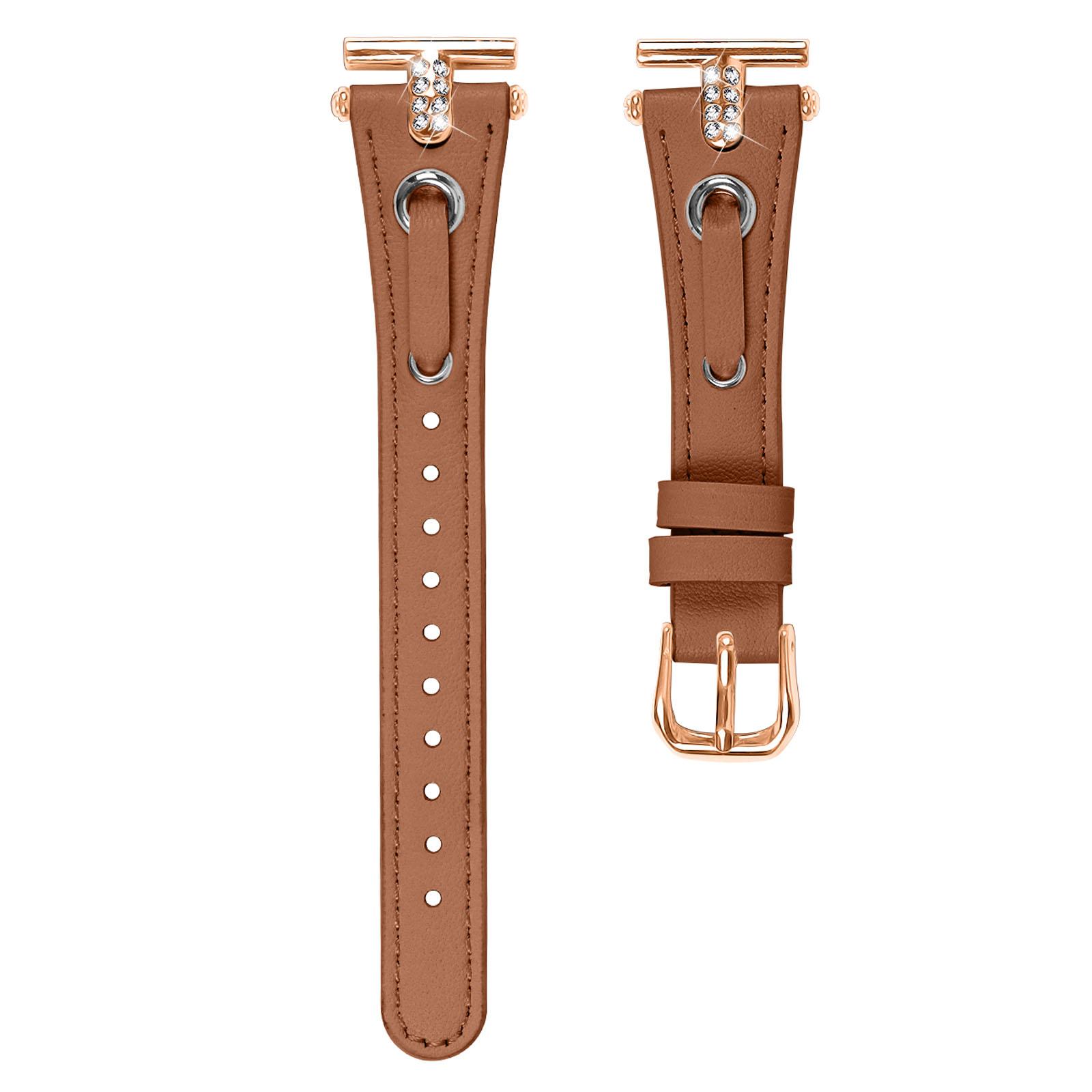 For Huami Amazfit Youth Edition 20mm Replacement Strap Genuine Cow Leather Watch Band with Rose Gold Buckle Brown
For Huami Amazfit Youth Edition 20mm Replacement Strap Genuine Cow Leather Watch Band with Rose Gold Buckle Brown