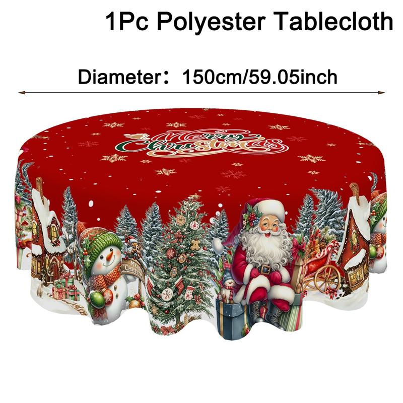 Christmas Tablecloth Santa Snowman Dining Table Cover Christmas Decorations 2026 for Home Kitchen Xmas Gifts Navidad New Year
Christmas Tablecloth Santa Snowman Dining Table Cover Christmas Decorations 2026 for Home Kitchen Xmas Gifts Navidad New Year