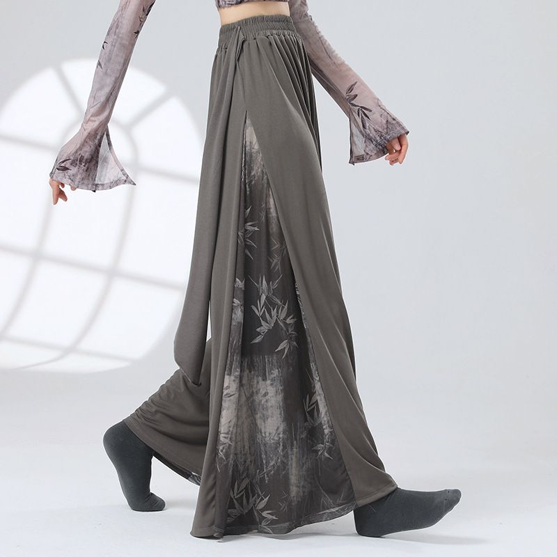 Women s Chinese Style Modern Classical Dance Pants - Ink Wash Painting Paneled Loose Practice Trousers for Dance & Leisure S
Women s Chinese Style Modern Classical Dance Pants - Ink Wash Painting Paneled Loose Practice Trousers for Dance & Leisure S