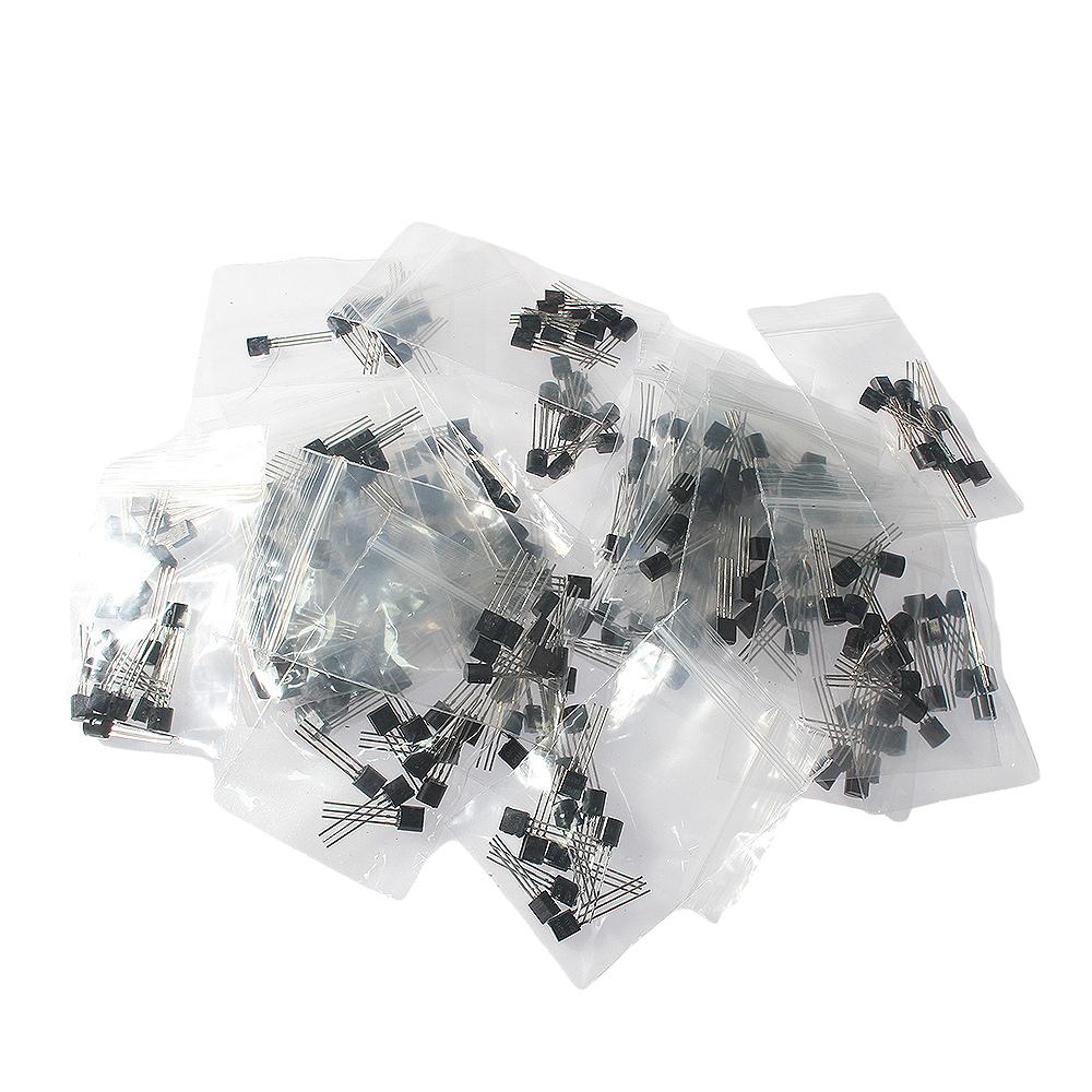 16 Kinds*10pcs=160pcs PNP NPN Transistor TO-92 Assorted Kit Set, A1015 C1815 S9011 S9012 S9013 S9014 S9018 S8550 2N3906 2N3904
16 Kinds*10pcs=160pcs PNP NPN Transistor TO-92 Assorted Kit Set, A1015 C1815 S9011 S9012 S9013 S9014 S9018 S8550 2N3906 2N3904