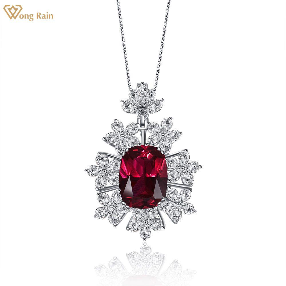 Wong Rain Роскошное Стерлинговое Серебро 925 пробы 12*16 мм AAAAA цирконы драгоценный камень свадебная вечеринка цветы кулон ожерелье ювелирные изделия красный
Wong Rain Роскошное Стерлинговое Серебро 925 пробы 12*16 мм AAAAA цирконы драгоценный камень свадебная вечеринка цветы кулон ожерелье ювелирные изделия красный