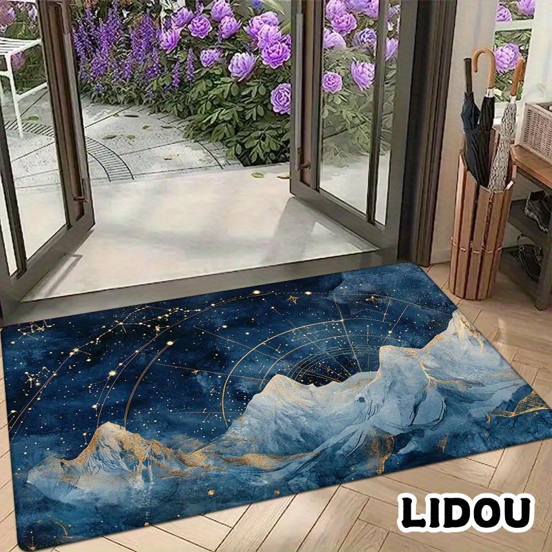 1pc Spring/Summer Flannel +0.47inch Thick, Dreamy Starry Sky Gilt Snow Mountain Design Door Mat, Luxury Soft Mat Home Decor Suit 40x60cm
1pc Spring/Summer Flannel +0.47inch Thick, Dreamy Starry Sky Gilt Snow Mountain Design Door Mat, Luxury Soft Mat Home Decor Suit 40x60cm