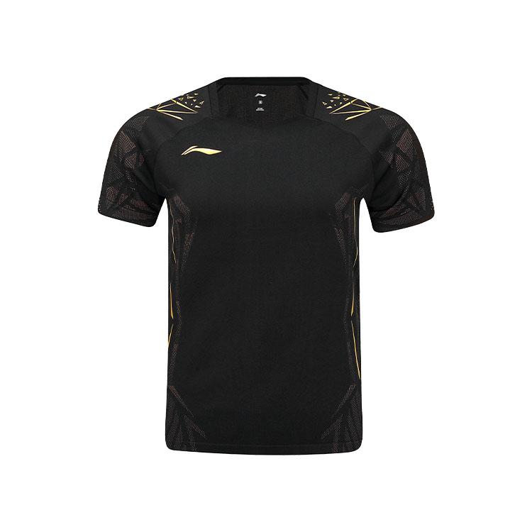 Li Ning Badminton Series Quick-Dry Cool V-Neck Sports Short Sleeve T-Shirt Unisex Tops Black AAYV019-1 S
Li Ning Badminton Series Quick-Dry Cool V-Neck Sports Short Sleeve T-Shirt Unisex Tops Black AAYV019-1 S