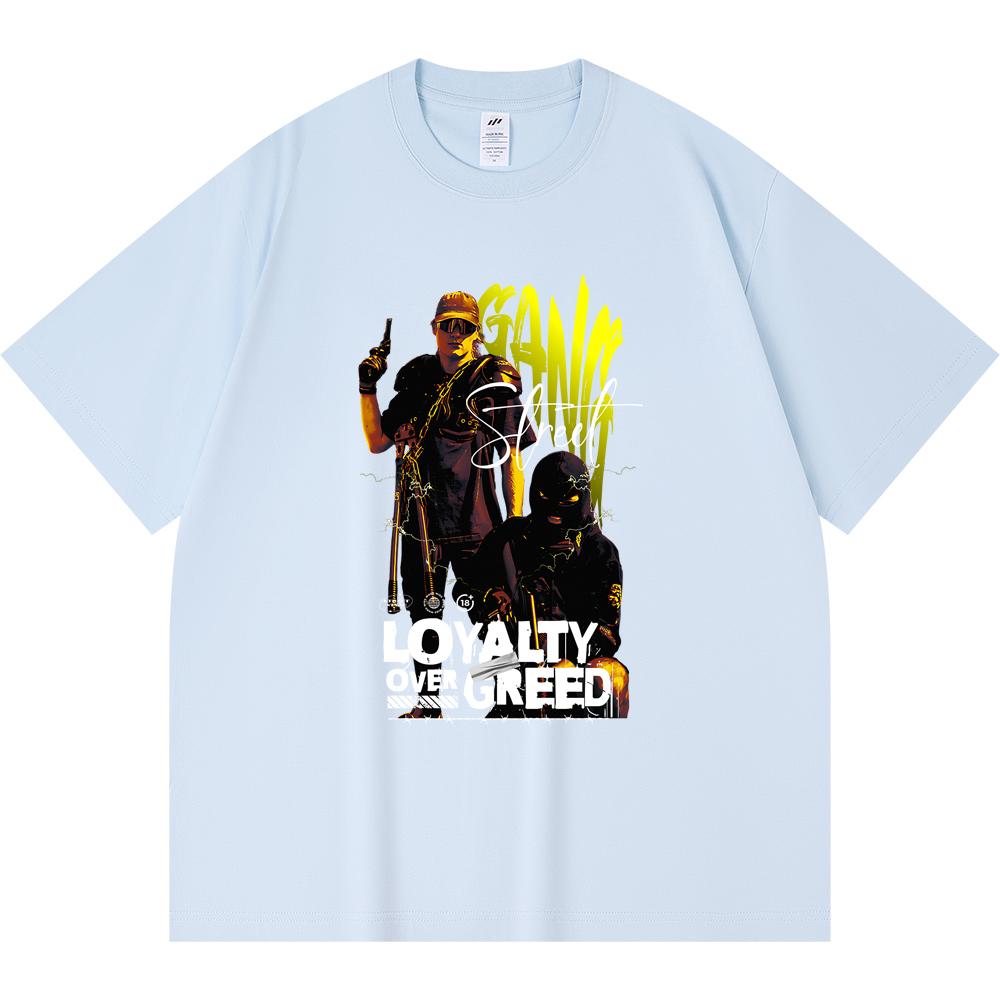 230GSM 100% Cotton T-Shirt Loyality Over Greed Print Tees Funny Harajuku Style Combed Cotton Tshirt XS абрикосовый
230GSM 100% Cotton T-Shirt Loyality Over Greed Print Tees Funny Harajuku Style Combed Cotton Tshirt XS абрикосовый