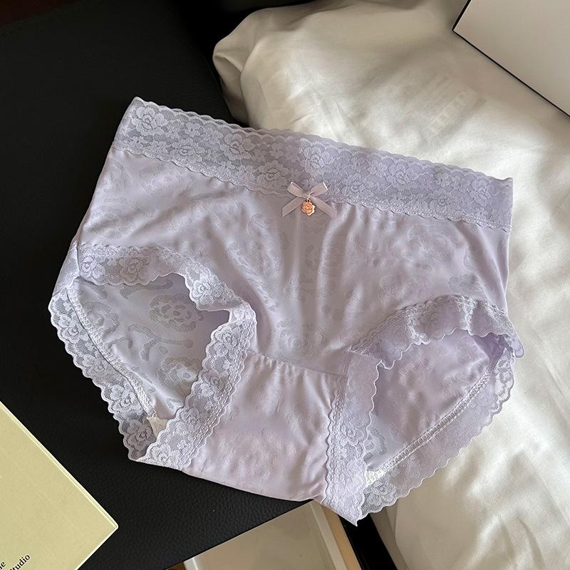 Ladies Summer Thin Sexy Pure Desire Lace Ice Silk Cotton Crotch Close Skin Triangle Briefs M
Ladies Summer Thin Sexy Pure Desire Lace Ice Silk Cotton Crotch Close Skin Triangle Briefs M