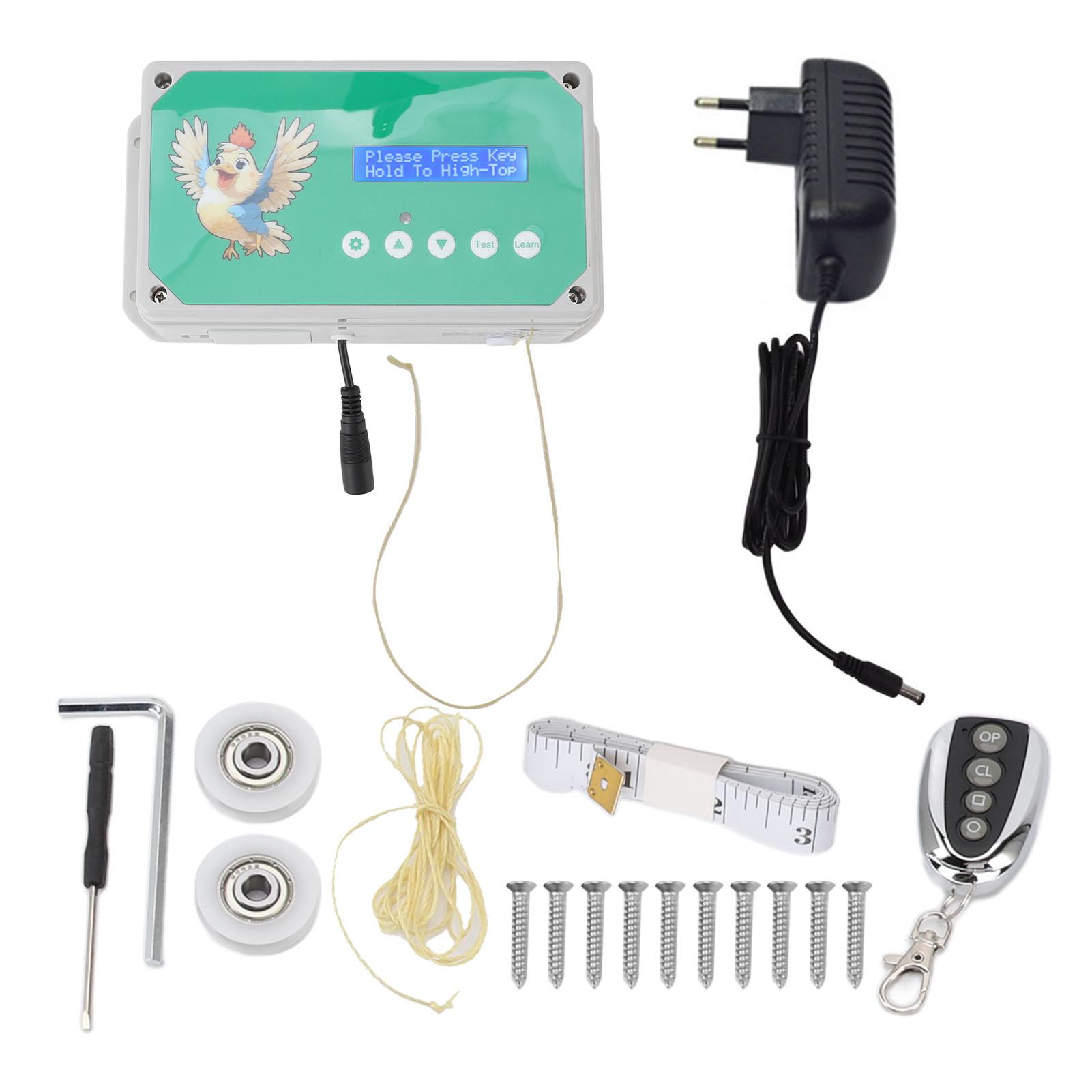 Контролер дверей курника IP44 Водонепроникний таймер дистанційного керування подвійним блоком живлення Автоматичний
Контролер дверей курника IP44 Водонепроникний таймер дистанційного керування подвійним блоком живлення Автоматичний