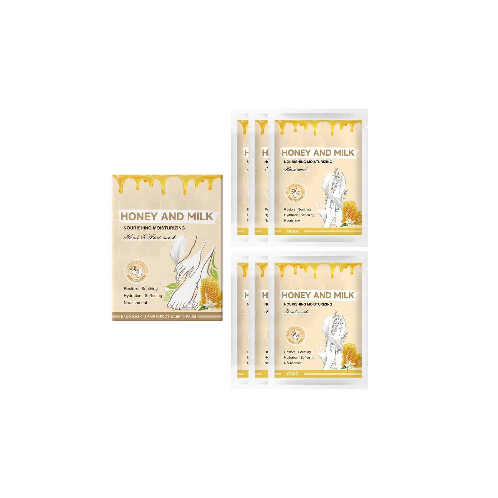 Honey Milk Hand Mask Hydrating Moisturizing Whitening Moisturizing Hand And Foot Mask Care.30ML One Size жёлтый
Honey Milk Hand Mask Hydrating Moisturizing Whitening Moisturizing Hand And Foot Mask Care.30ML One Size жёлтый