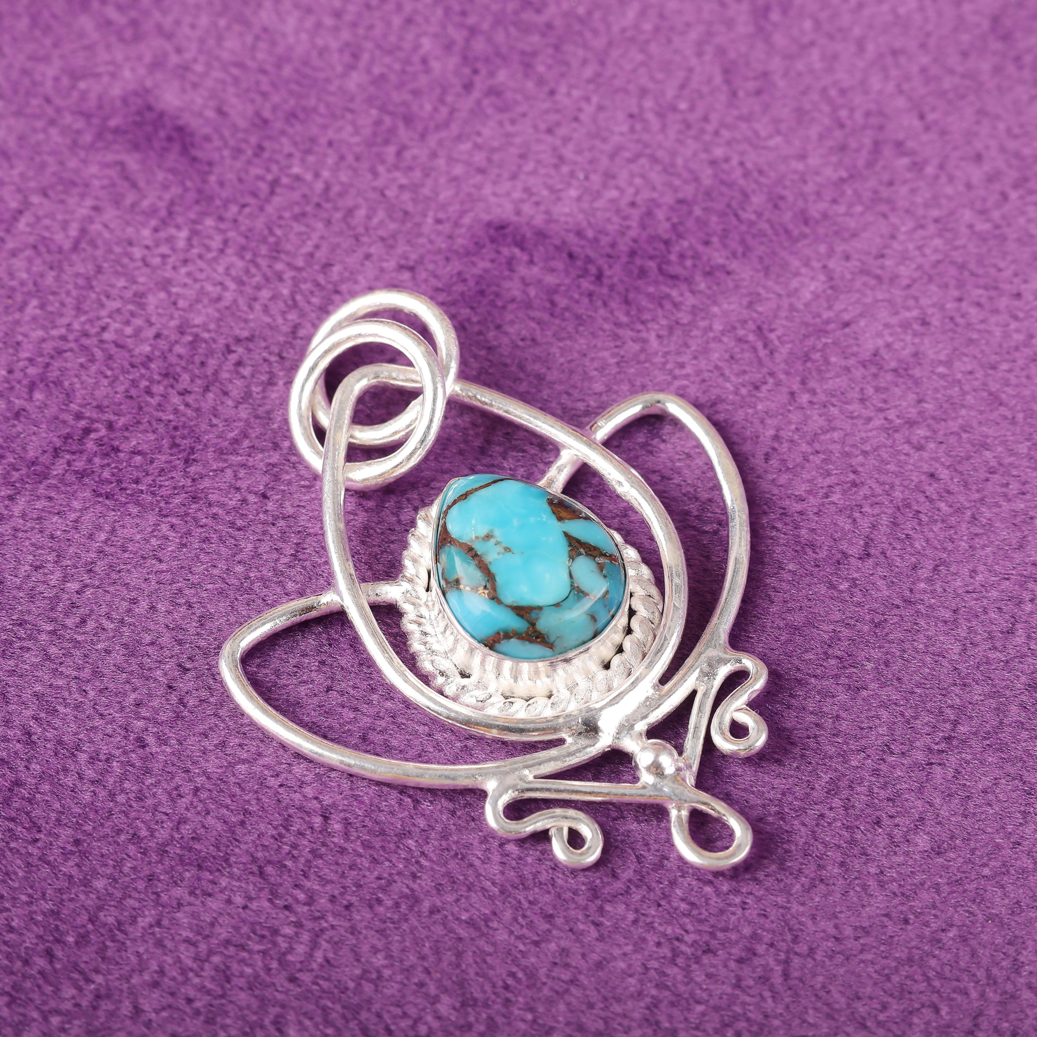 Голубой медный бирюзовый кулон ручной работы с драгоценными камнями, 925 пробы серебряный кулон, старинные ювелирные изделия, для подарка на помолвку 1.44 Inches синий
Голубой медный бирюзовый кулон ручной работы с драгоценными камнями, 925 пробы серебряный кулон, старинные ювелирные изделия, для подарка на помолвку 1.44 Inches синий