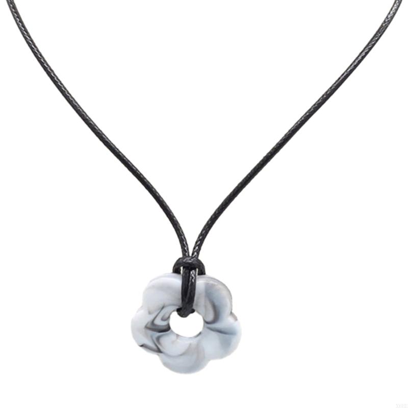Acrylic Flower Pendant Wax Line Necklace Fashion Neck Handmade Chain Charm Statement Women Choker Jewelry Gift
Acrylic Flower Pendant Wax Line Necklace Fashion Neck Handmade Chain Charm Statement Women Choker Jewelry Gift