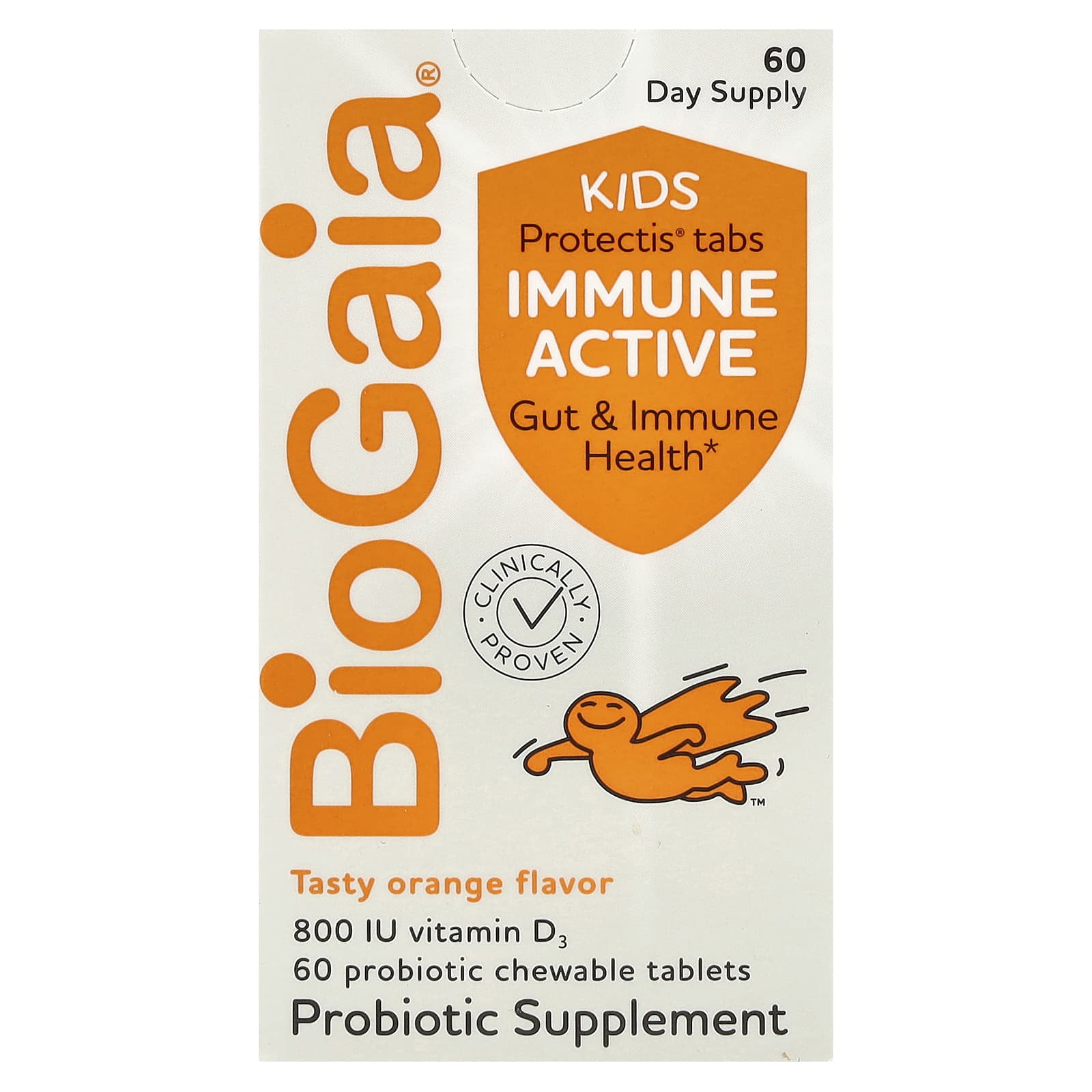 BioGaia, children s, L. reuteri + vitamin D, Iyun Active, orange, probiotic chewable, 60 tablets
BioGaia, children s, L. reuteri + vitamin D, Iyun Active, orange, probiotic chewable, 60 tablets