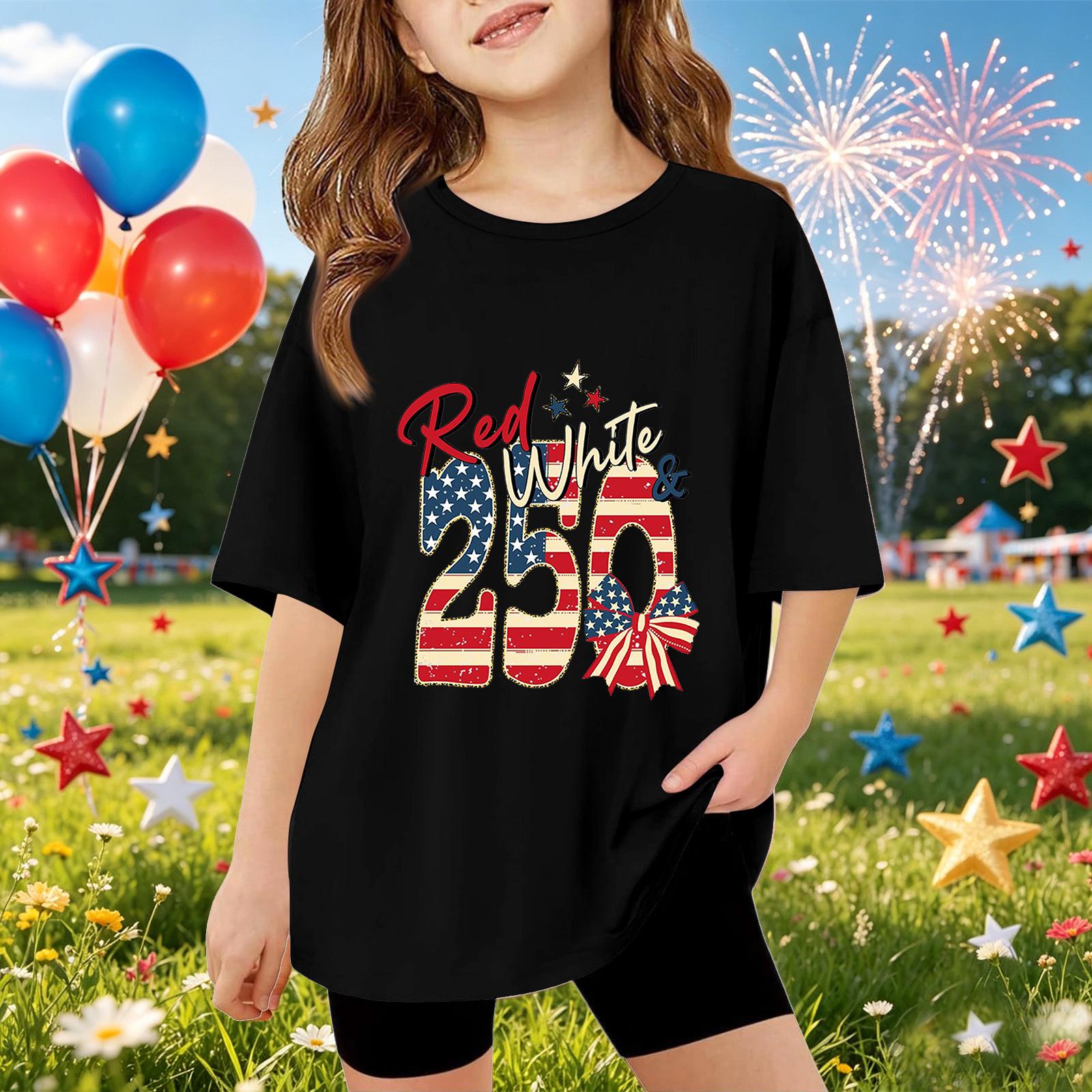 Kids Short Sleeve T-Shirt Independence Day Graphic Tee Casual Top for Boys Girls Summer Wear Soft Fabric Comfortable Fit 120 чёрный
Kids Short Sleeve T-Shirt Independence Day Graphic Tee Casual Top for Boys Girls Summer Wear Soft Fabric Comfortable Fit 120 чёрный