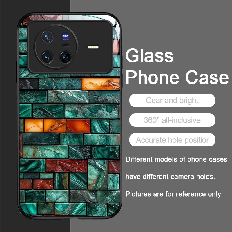 Colorful Brick Texture Printed Tempered Glass Phone Case for OPPO Reno 13 F 12 11 Pro 10 SE Find X3 Lite X5 X7 Ultra A58 Covers OPPO Find X5 Pro
Colorful Brick Texture Printed Tempered Glass Phone Case for OPPO Reno 13 F 12 11 Pro 10 SE Find X3 Lite X5 X7 Ultra A58 Covers OPPO Find X5 Pro