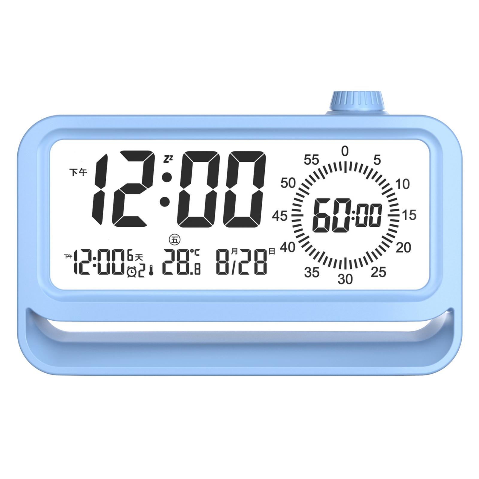 Digital Alarm Clock with Visual Timer 3 Level Brightness Countdown LCD Time Reminder (No Battery) Blue
Digital Alarm Clock with Visual Timer 3 Level Brightness Countdown LCD Time Reminder (No Battery) Blue