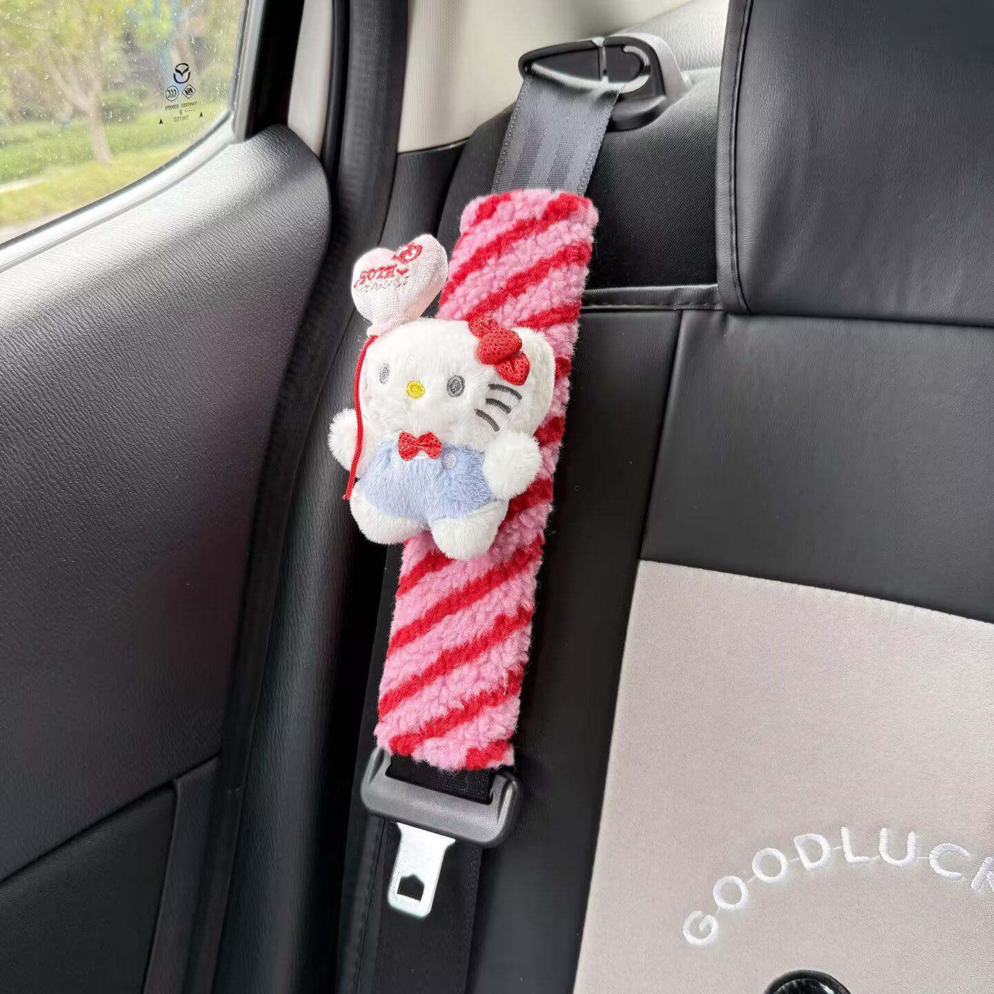 Hello Kitty Cute Car Seat Belt Shoulder Pads - Cartoon Decoration, High-Grade Design, Pair for Females Approx. 24 cm
Hello Kitty Cute Car Seat Belt Shoulder Pads - Cartoon Decoration, High-Grade Design, Pair for Females Approx. 24 cm