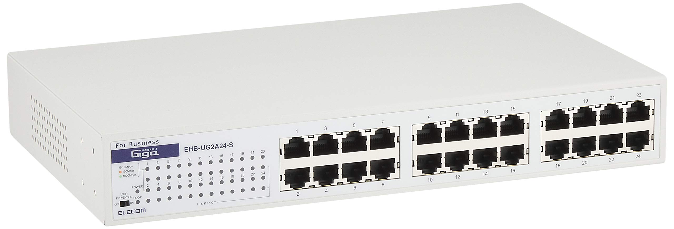 ELECOM Switching Hub Gigabit 24 Port Heat Resistant 50 degrees Loop Prevention Function EHB-UG2A24-S
ELECOM Switching Hub Gigabit 24 Port Heat Resistant 50 degrees Loop Prevention Function EHB-UG2A24-S