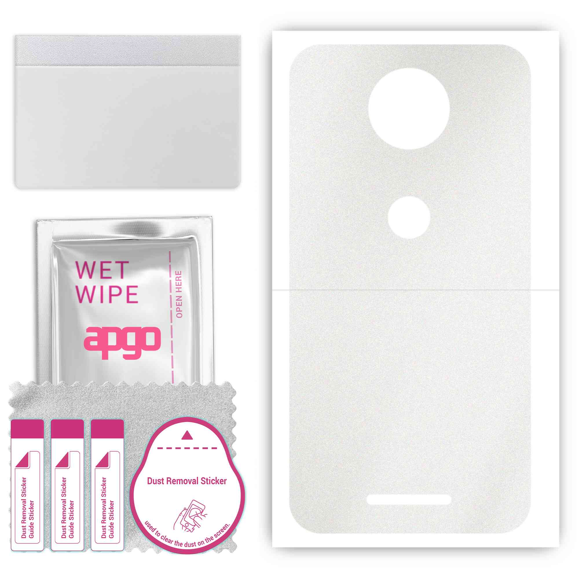 apgo Protective Skin Sticker for the back compatible with Motorola Moto C Plus, Wrap Film, Foil, Vinyl - Pattern Matte Transparent
apgo Protective Skin Sticker for the back compatible with Motorola Moto C Plus, Wrap Film, Foil, Vinyl - Pattern Matte Transparent