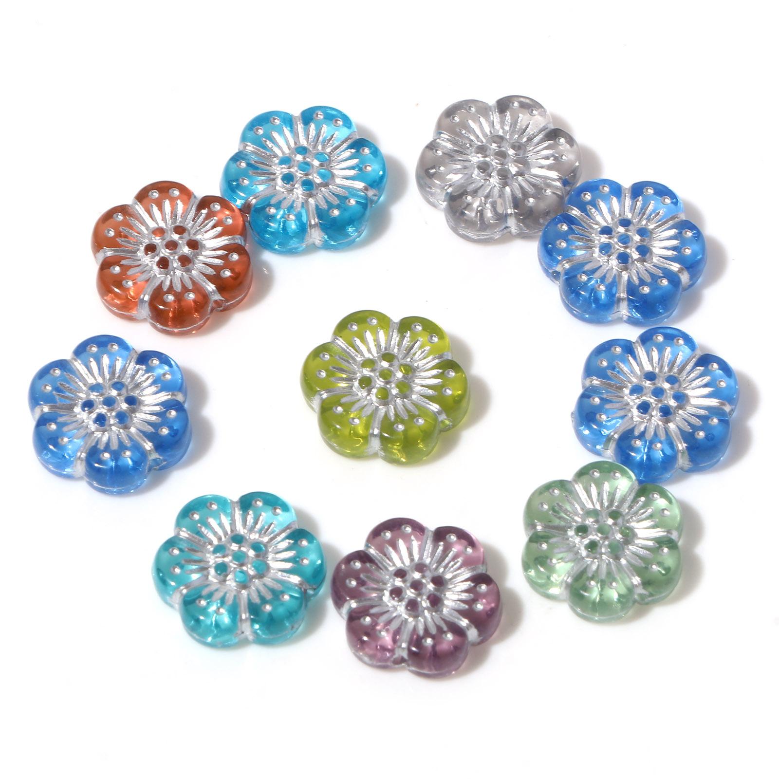10PCs Vintage Acrylic Beads Multicolor Flower Spacer Beads DIY Making Necklace Bracelets Sweet Women Jewelry Findings 13mmx12mm
10PCs Vintage Acrylic Beads Multicolor Flower Spacer Beads DIY Making Necklace Bracelets Sweet Women Jewelry Findings 13mmx12mm