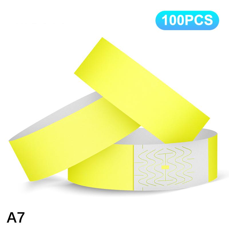 100pcs VIP Neon Paper Bracelets Fluorescent Waterproof Disposable Bracelets Tamper-Proof For Parties, Music Festivals & Events
100pcs VIP Neon Paper Bracelets Fluorescent Waterproof Disposable Bracelets Tamper-Proof For Parties, Music Festivals & Events