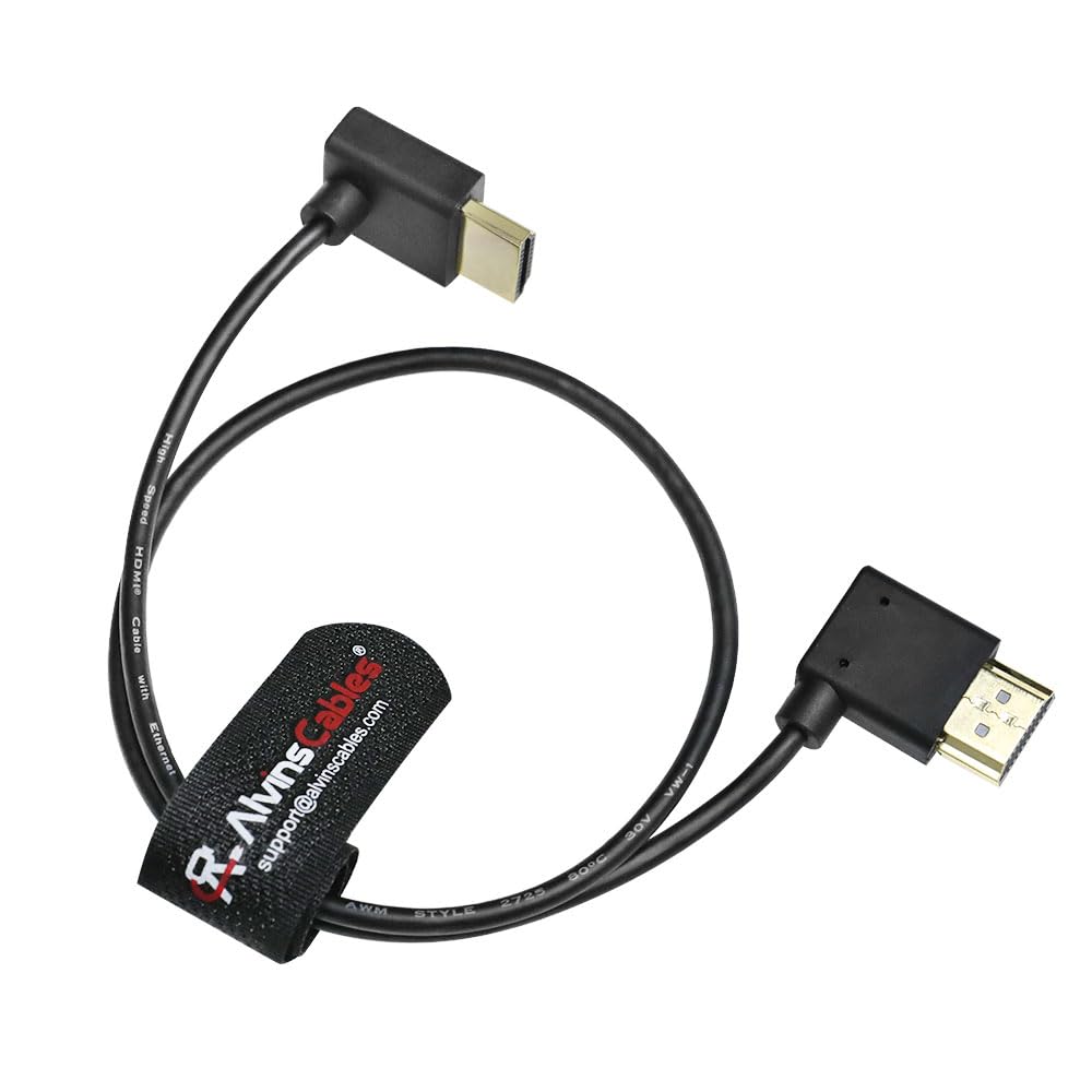 Cables Z CAM E2 HDMI Right Angle Cable for Portkeys BM5 90 Degrees to Right Angle Alvin s 2.0 Monitor, 45cm,
Cables Z CAM E2 HDMI Right Angle Cable for Portkeys BM5 90 Degrees to Right Angle Alvin s 2.0 Monitor, 45cm,