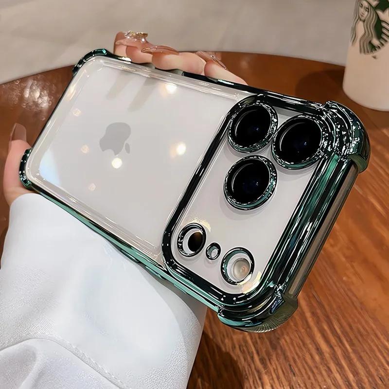 Transparent Electroplated Case for iPhone 17 Pro Max 16 15 Plus Full Lens Protection Airbag Bumper Cover For 11 12 13 14 Pro Max iPhone Air зелёный
Transparent Electroplated Case for iPhone 17 Pro Max 16 15 Plus Full Lens Protection Airbag Bumper Cover For 11 12 13 14 Pro Max iPhone Air зелёный