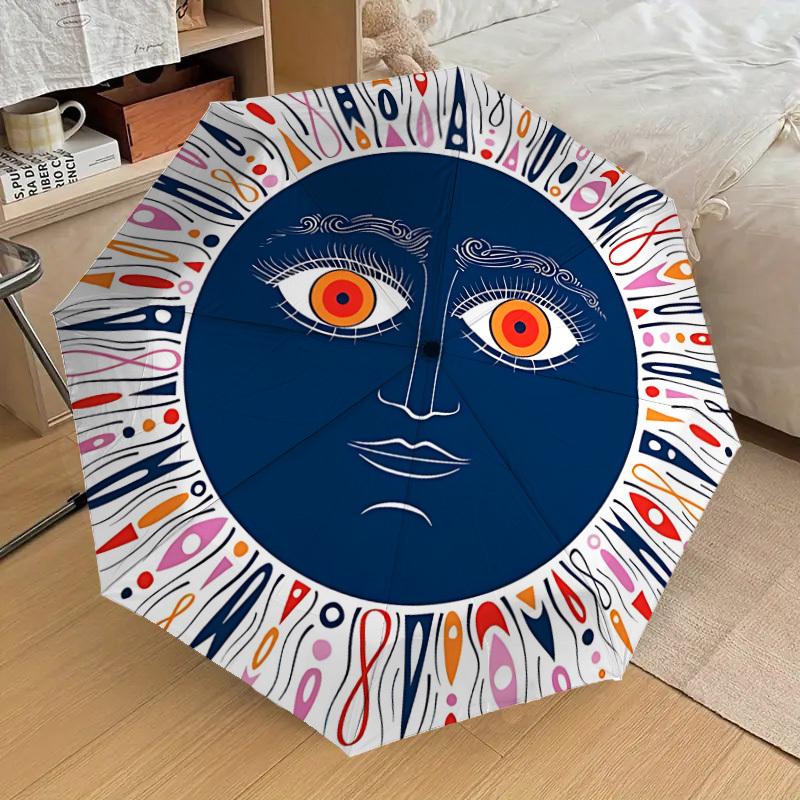 1pc Abstract Face Art Automatic Folding Umbrella, 8 Ribs Iron Frame, Suitable for Outdoor Travel and Daily Use yy251120185
1pc Abstract Face Art Automatic Folding Umbrella, 8 Ribs Iron Frame, Suitable for Outdoor Travel and Daily Use yy251120185