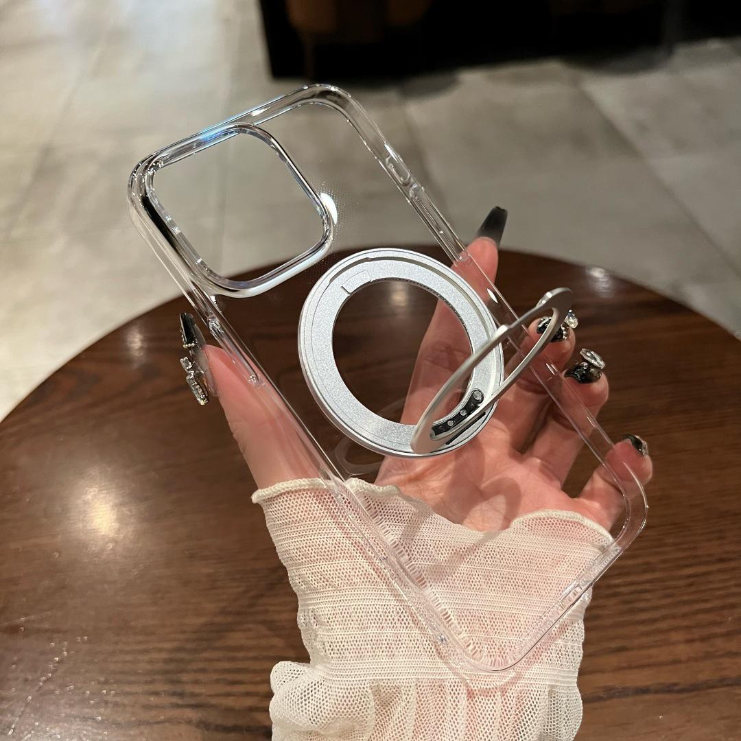 360° Rotating Stand Clear Hard Case for iPhone 16 Pro & 17 Pro Max 15Pro
360° Rotating Stand Clear Hard Case for iPhone 16 Pro & 17 Pro Max 15Pro