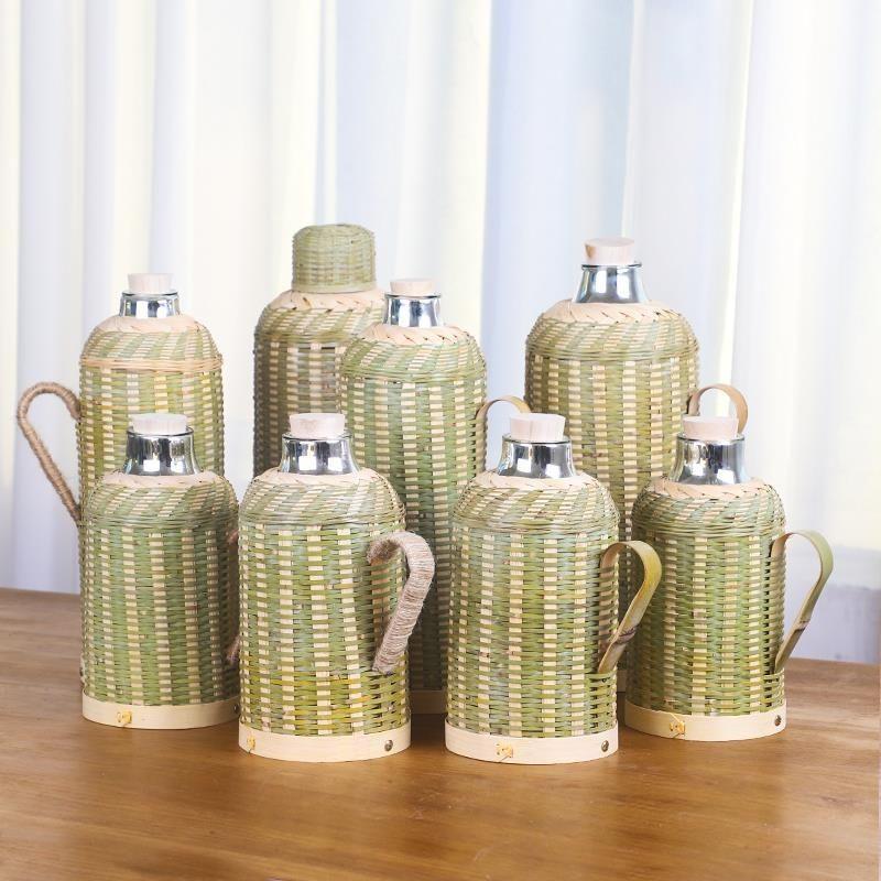 Bamboo Woven Insulated Thermos with Wood Stopper - Retro Glass Liner for Hot Water, Tea Room, Office, and Household Use. Bamboo Yellow Cap
Bamboo Woven Insulated Thermos with Wood Stopper - Retro Glass Liner for Hot Water, Tea Room, Office, and Household Use. Bamboo Yellow Cap