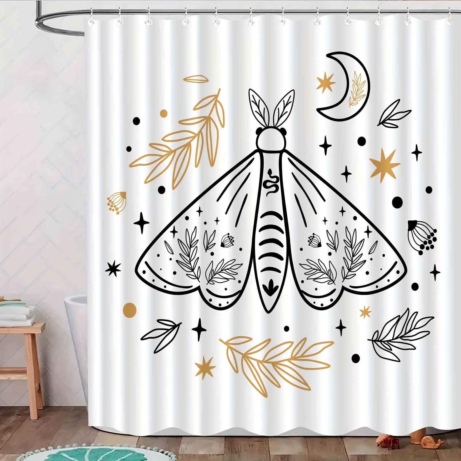 Butterfly Curtain, Minimalist Design, Anti-Fog, Polyester, Golden Accents W60H190(CM)-1 Pcs
Butterfly Curtain, Minimalist Design, Anti-Fog, Polyester, Golden Accents W60H190(CM)-1 Pcs