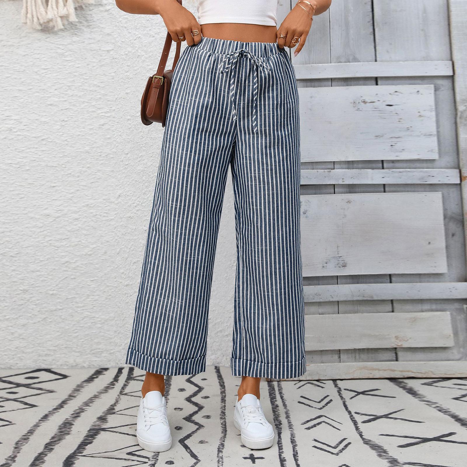 Women s Fashionable Color High Waist Casual Drawstring Loose Wide Leg Pants XL Темно-синій
Women s Fashionable Color High Waist Casual Drawstring Loose Wide Leg Pants XL Темно-синій