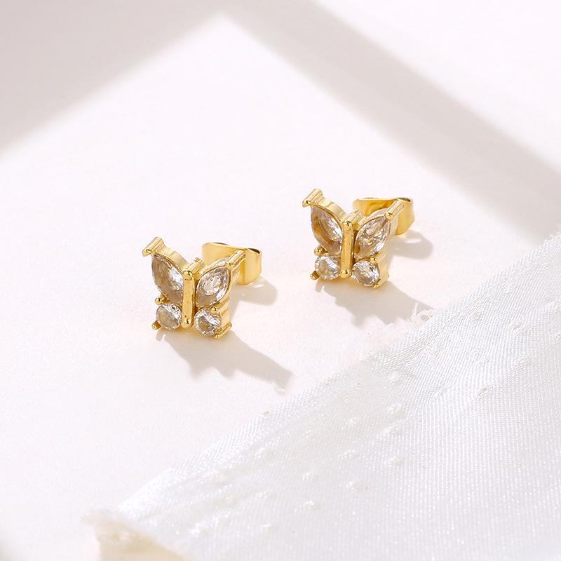2023 French Zircon Butterfly Stud Earrings: Light Luxury Mori Style, Advanced Niche Design, Stainless Steel 18K золотой
2023 French Zircon Butterfly Stud Earrings: Light Luxury Mori Style, Advanced Niche Design, Stainless Steel 18K золотой
