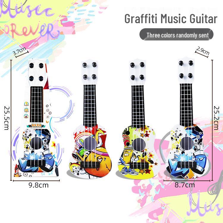 Children s Graffiti Mini Guitar Ukulele - Playable Musical Instrument Toy for Boys and Girls, with Free Shipping
Children s Graffiti Mini Guitar Ukulele - Playable Musical Instrument Toy for Boys and Girls, with Free Shipping