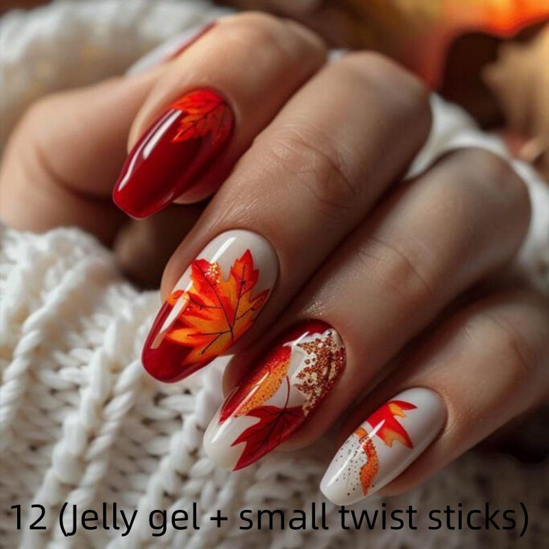 False Nails Sets Leaves Gradient Ballet Fake Nail Art Purple Short Press on Nails Tips Autumn and Winter Wearable Manicure
False Nails Sets Leaves Gradient Ballet Fake Nail Art Purple Short Press on Nails Tips Autumn and Winter Wearable Manicure
