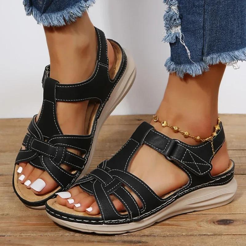 Ladies Shoes Open Toe Women s Sandals Summer Rome Hollow Solid Outdoor Casual Comfortable Beach Wedge Sandals 36
Ladies Shoes Open Toe Women s Sandals Summer Rome Hollow Solid Outdoor Casual Comfortable Beach Wedge Sandals 36