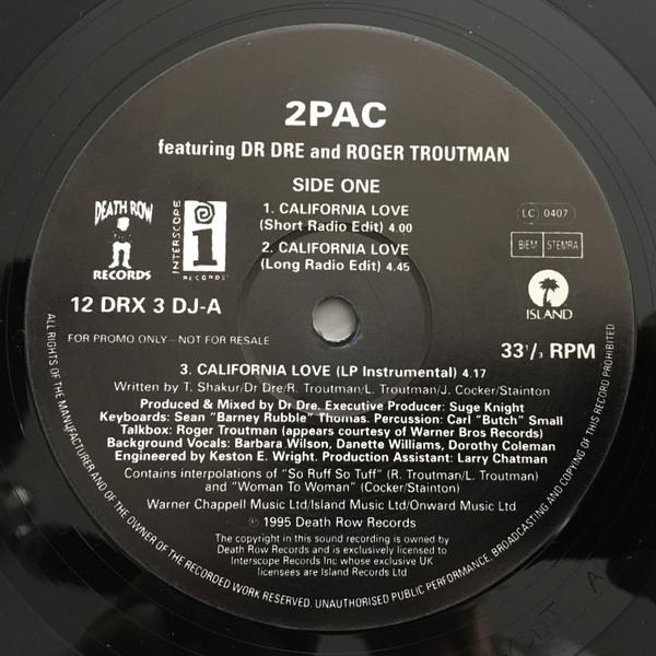 12inch Record 2PAC - California Love 12DRX3DJ DEATH ROW RECOR UK Rap & Hip-Hop/R&B Used
12inch Record 2PAC - California Love 12DRX3DJ DEATH ROW RECOR UK Rap & Hip-Hop/R&B Used