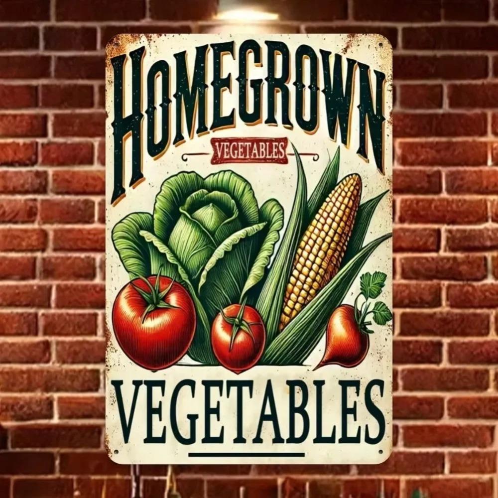 Vintage Metal Homegrown Vegetables Wall Sign Durable Waterproof Garden Bar Home Decor 20x30cm
Vintage Metal Homegrown Vegetables Wall Sign Durable Waterproof Garden Bar Home Decor 20x30cm