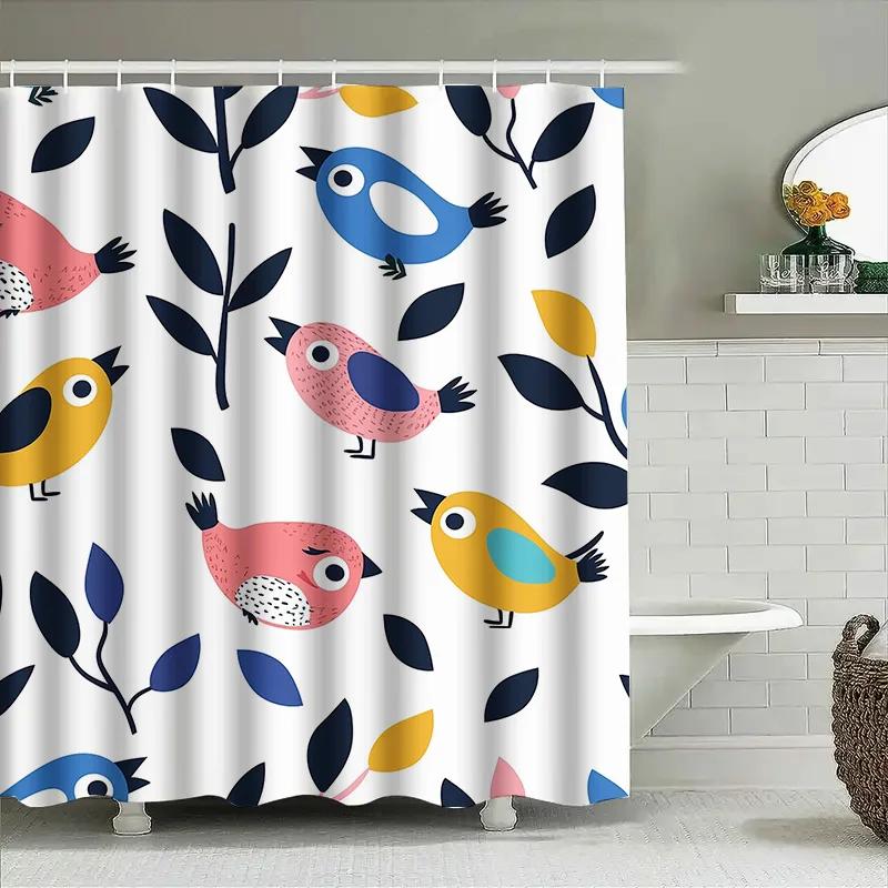 Vintage Floral Bird Print Shower Curtains Perfect For Your Bathroom Decor! (180X180Cm) W60H190(CM)-1 Pcs
Vintage Floral Bird Print Shower Curtains Perfect For Your Bathroom Decor! (180X180Cm) W60H190(CM)-1 Pcs