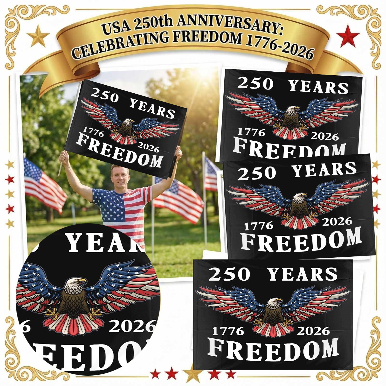 Decorative Garden Flag For The 250th Anniversary Of The United States One Size чорний
Decorative Garden Flag For The 250th Anniversary Of The United States One Size чорний