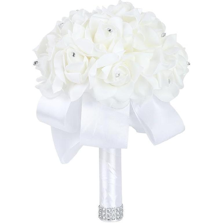 Искусственный цветок Жемчужный Кристалл Шелковые Розы Подружка Невесты Свадебный Букет для Невесты, Мятный белый
Искусственный цветок Жемчужный Кристалл Шелковые Розы Подружка Невесты Свадебный Букет для Невесты, Мятный белый