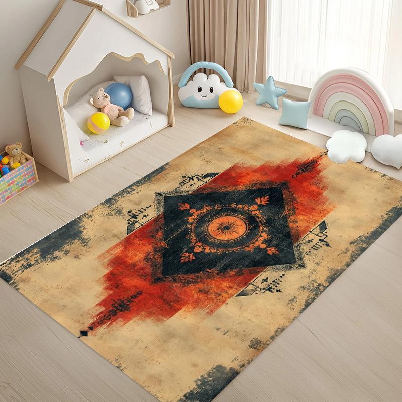 Bohemian Distressed Medallion Rug Rustic Tribal Doormat NonSlip Easy Clean Artistic Carpet for Living Room Bedroom Pet Friendly 40X60cm
Bohemian Distressed Medallion Rug Rustic Tribal Doormat NonSlip Easy Clean Artistic Carpet for Living Room Bedroom Pet Friendly 40X60cm