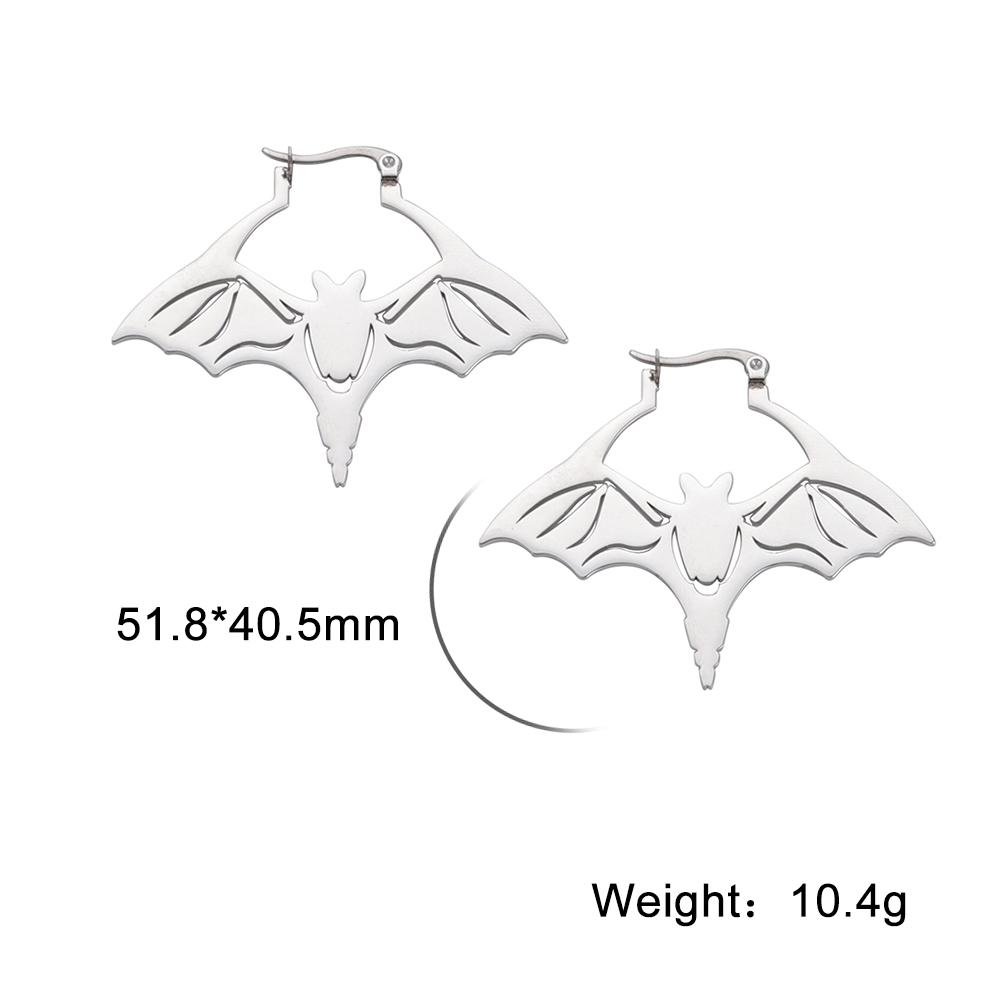 Teamer Stainless Steel Punk Animal Bat Hoop Earrings for Women Vintage Halloween Earrings Gothic Birthday Jewelry Gift Wholesale
Teamer Stainless Steel Punk Animal Bat Hoop Earrings for Women Vintage Halloween Earrings Gothic Birthday Jewelry Gift Wholesale