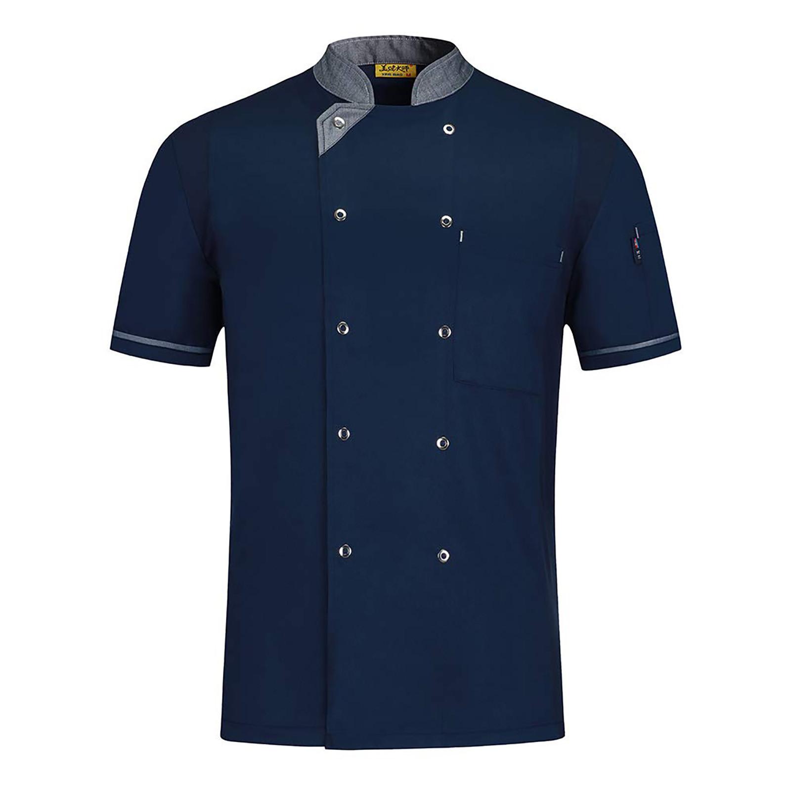 Chef s Jacket Chef Uniform Men s Women s Short Sleeve Cotton Kitchen Chef Jacket Costume Restaurant Hotel Cafe Chef Coat XL Темно-синій
Chef s Jacket Chef Uniform Men s Women s Short Sleeve Cotton Kitchen Chef Jacket Costume Restaurant Hotel Cafe Chef Coat XL Темно-синій