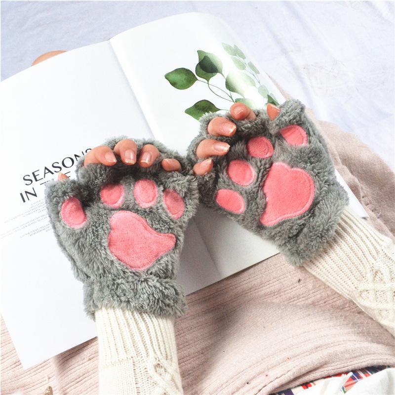 Women Bear Plush Cat Paw Claw Gloves Winter Faux Fur Cute Kitten Fingerless Mittens Gloves Christmas Halloween For Womens Girls One Size
Women Bear Plush Cat Paw Claw Gloves Winter Faux Fur Cute Kitten Fingerless Mittens Gloves Christmas Halloween For Womens Girls One Size